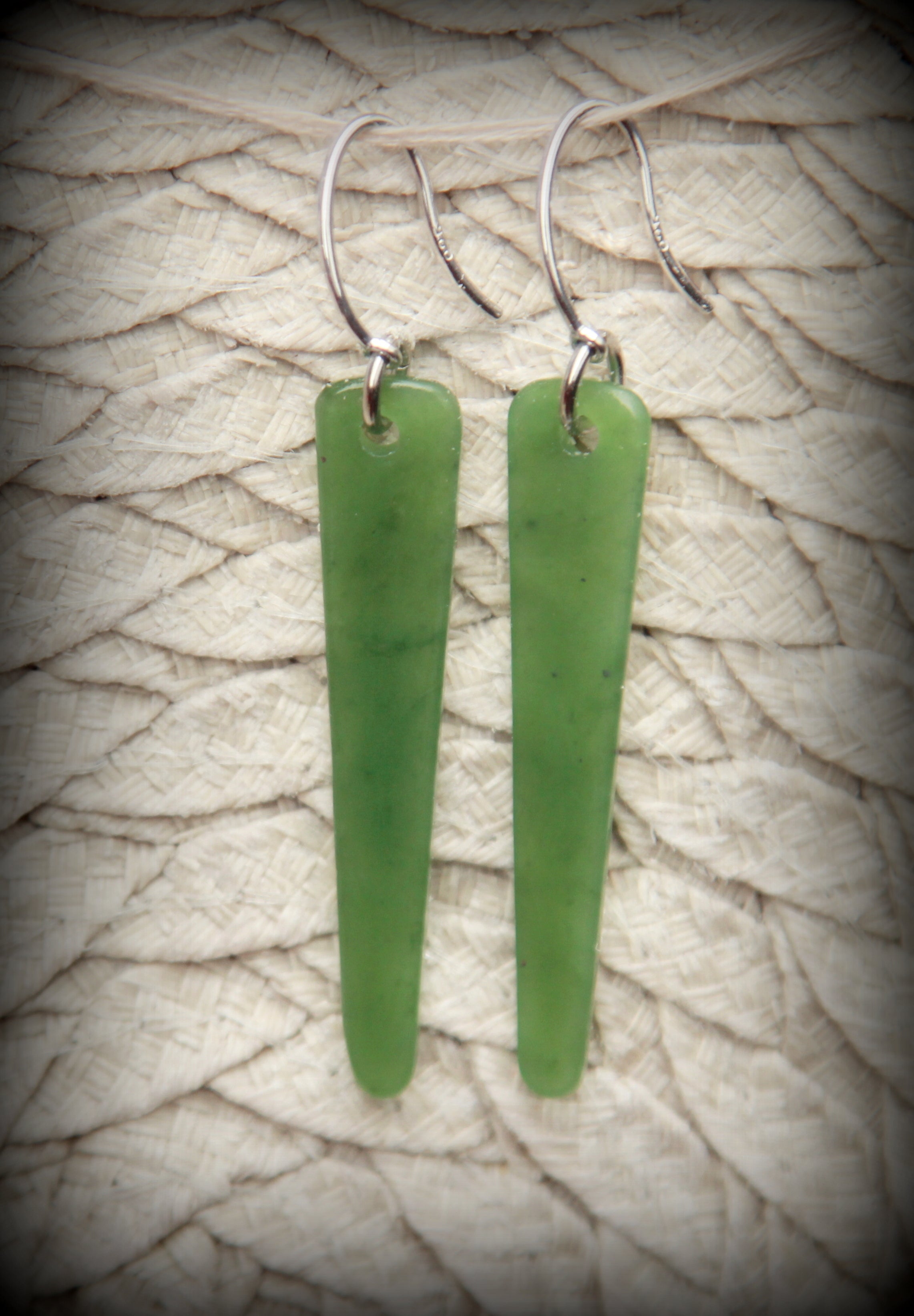 Greenstone Earrings item #7324