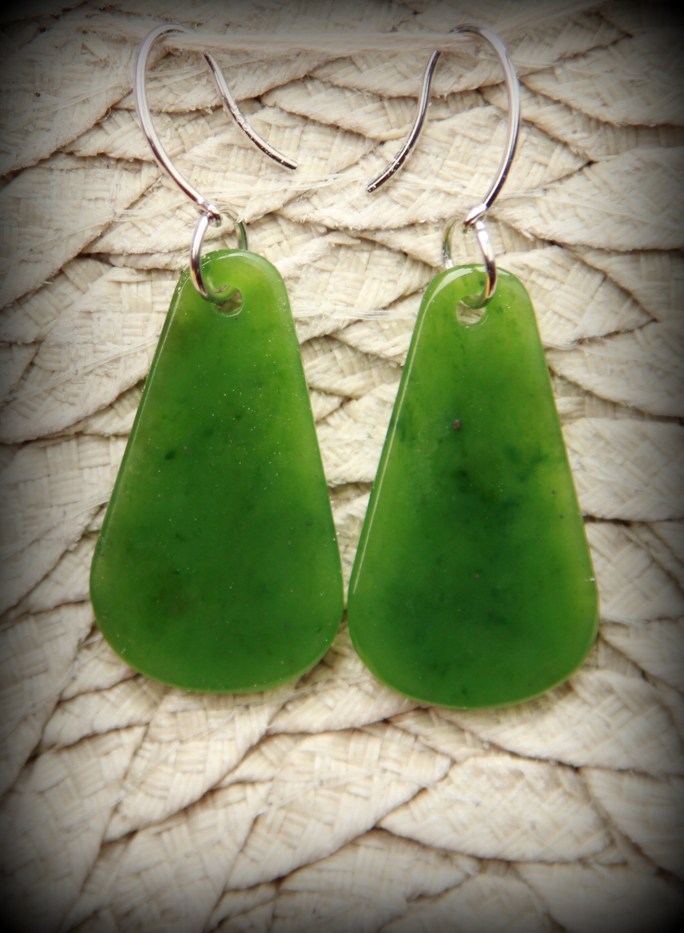 Greenstone Earrings item #7341